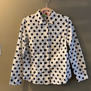 Boden classic button down polka dot shirt